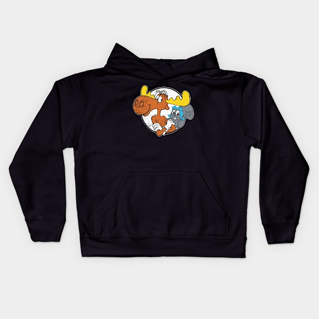 Cute Funny Animal Kids Hoodie by Hamsa Merch